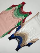 تاپ پشت گیپور رنگین کمون